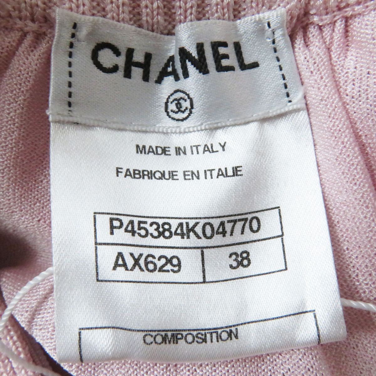 未使用品◎正規品 イタリア製 CHANEL シャネル P45384 レディース ココ