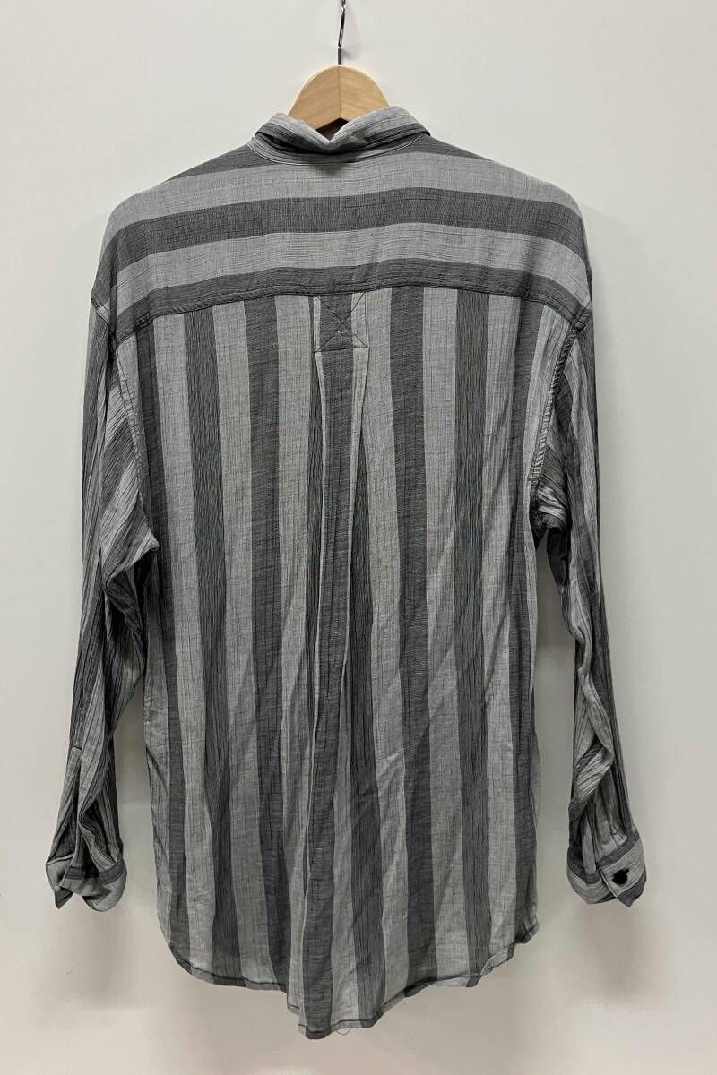 goouch グーチ 90S レーヨン 総柄 長袖シャツ サイズS グレー 中国製