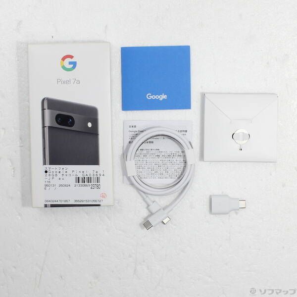 中古品〕 Google Pixel 7a 128GB チャコール GA03694-JP au SIM