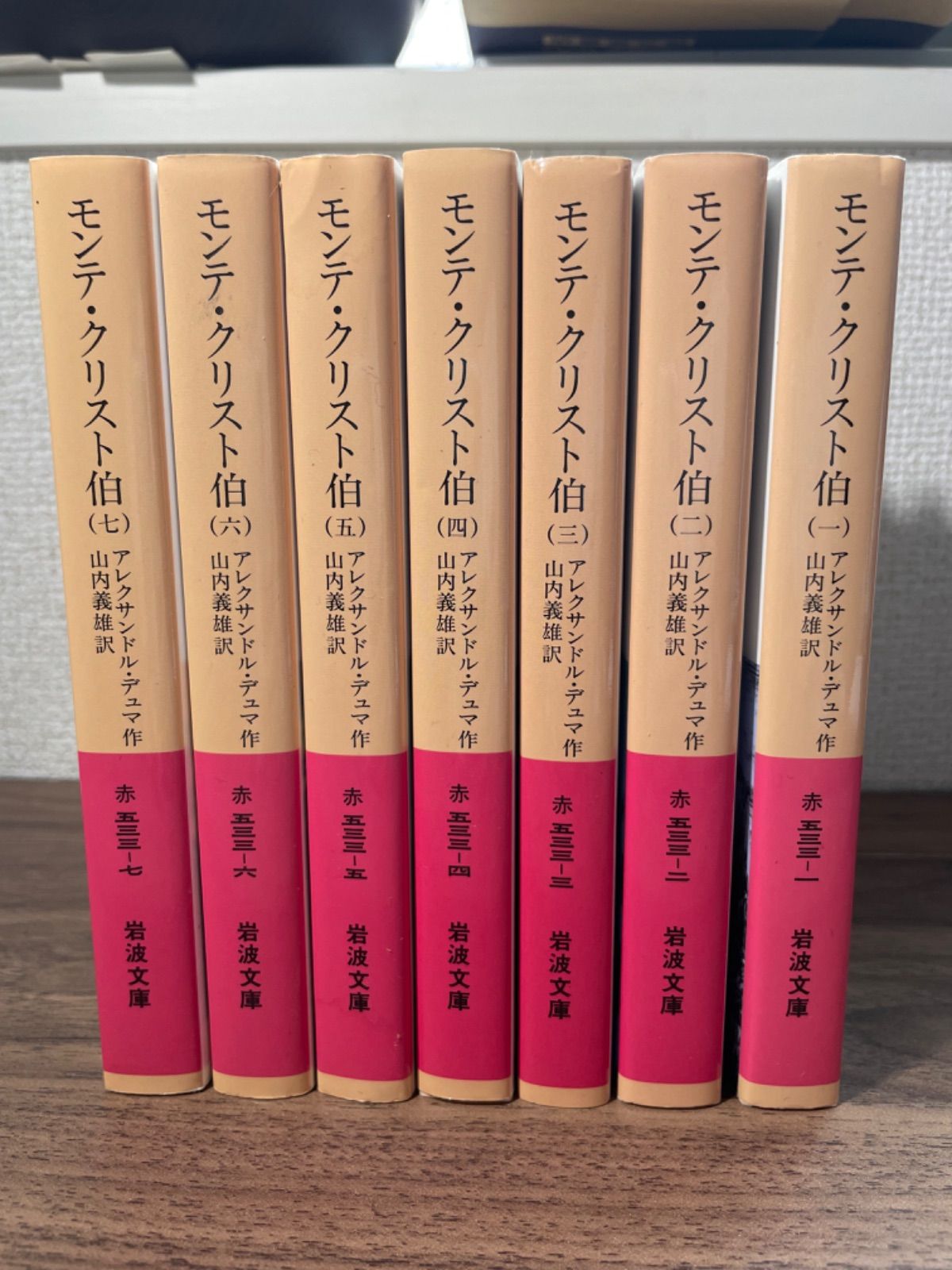 注目の モンテ クリスト伯 7冊美装ケースセット 岩波文庫