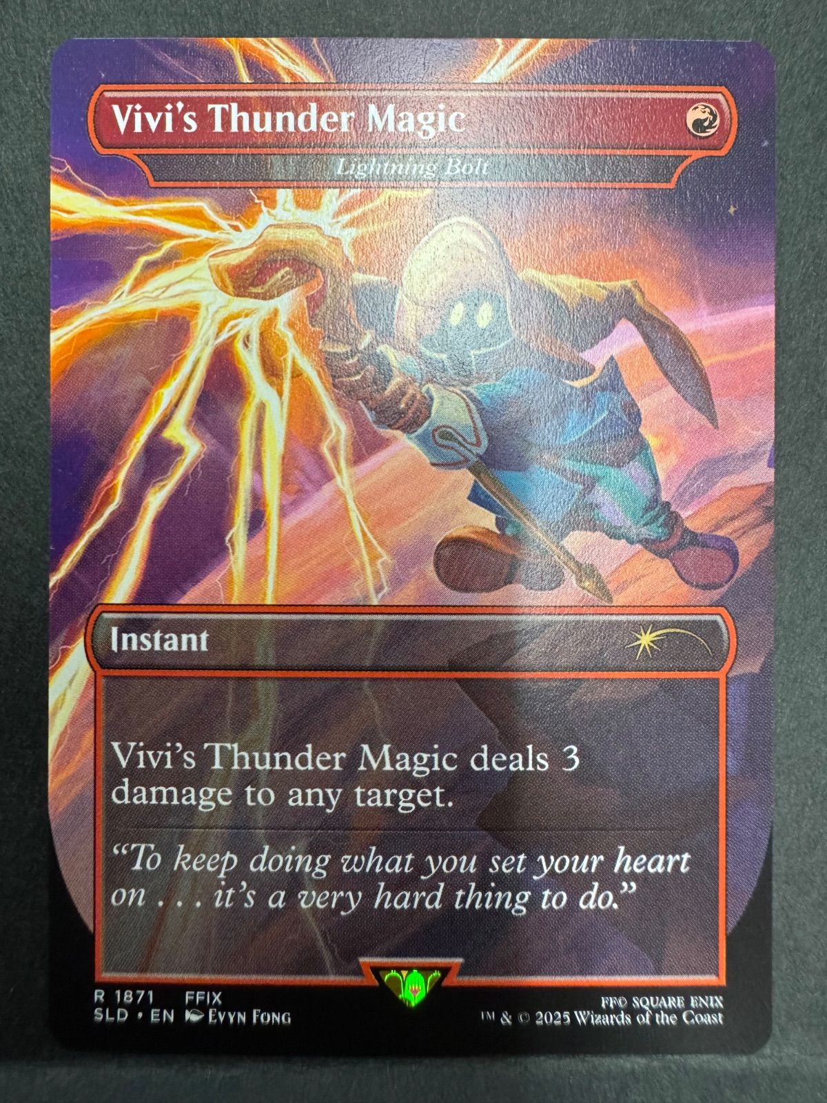 MTG ビビの魔法「サンダー」 稲妻 英語 ボーダーレス secret