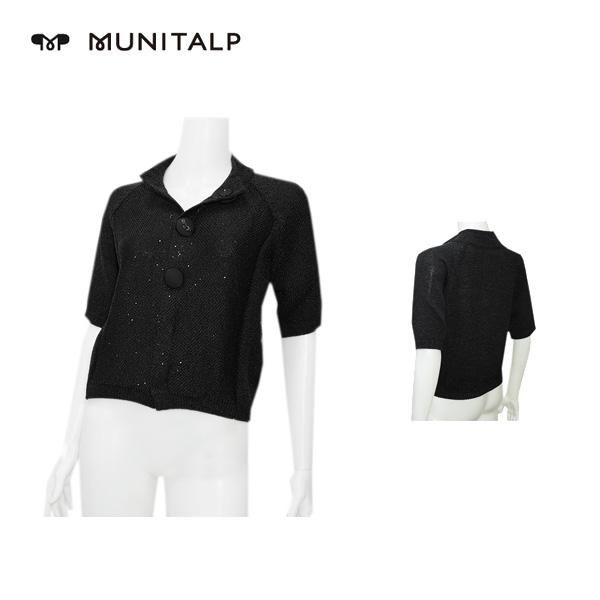訳あり ムニタルプ MUNITALP レディース 春夏 ニットブルゾン サイズ40 005-53210ossb-40a