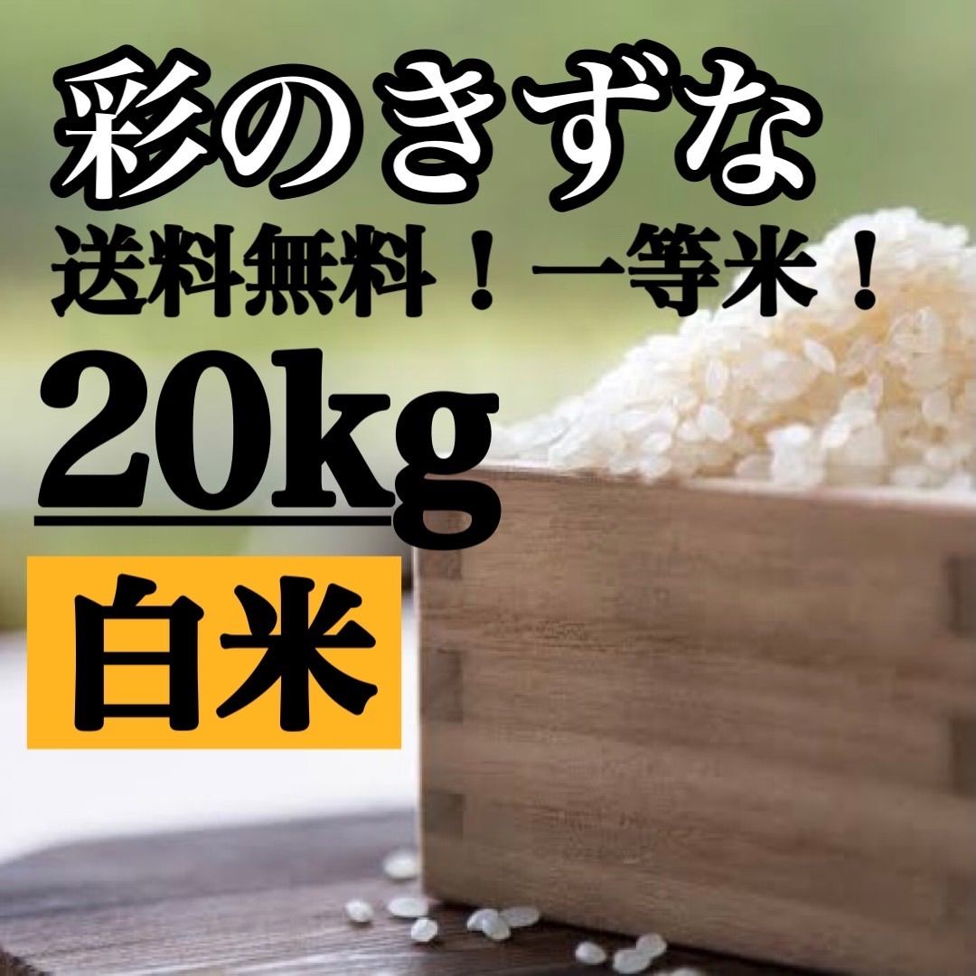 白米 20kg 彩のきずな 新米 埼玉県産 令和3年産 送料無料 米 20キロ - メルカリ