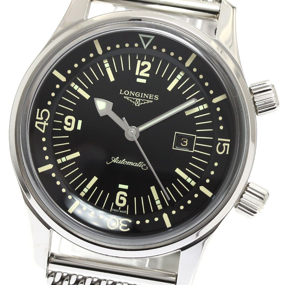 ロンジン LONGINES L3.374.4 L33744506 レジェンドダイバー デイト 自動巻き メンズ 箱 保証書付き_910858