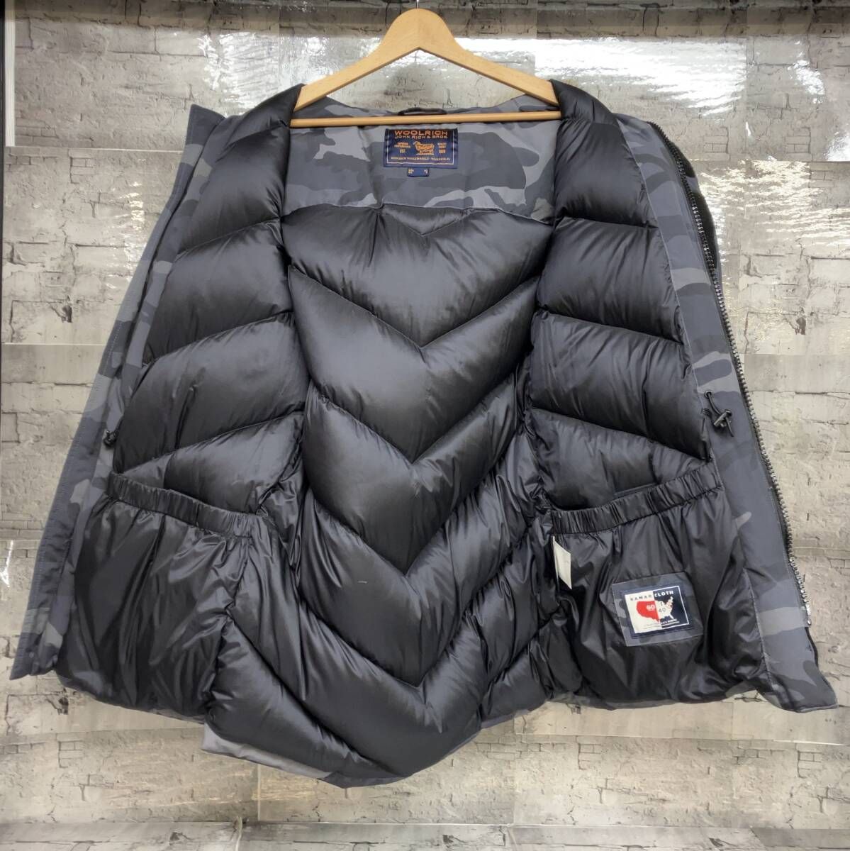 WOOLRICH ダークグレー ダウンジャケット XS WOOLRICH ダークグレー