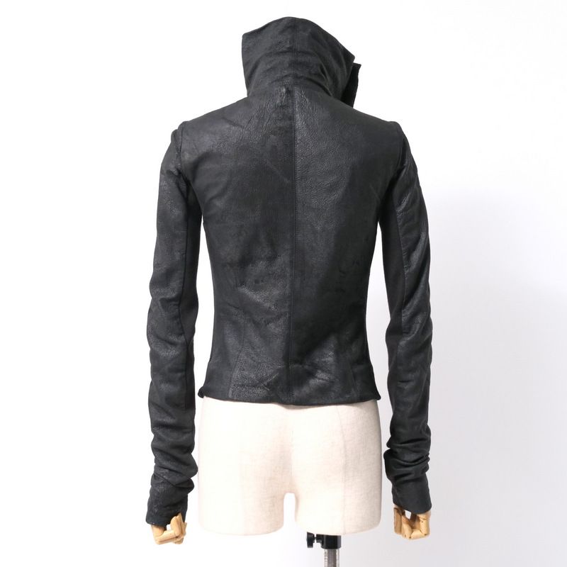 美品リックオウエンス　ラムレザージャケット38 Rick Owens リックオウエンス ジャケット サイズ38 羊革