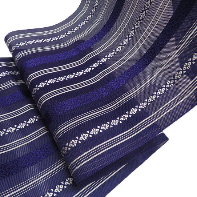 平和屋着物□極上 洛風林 工芸帯地 九寸名古屋帯 花菱文