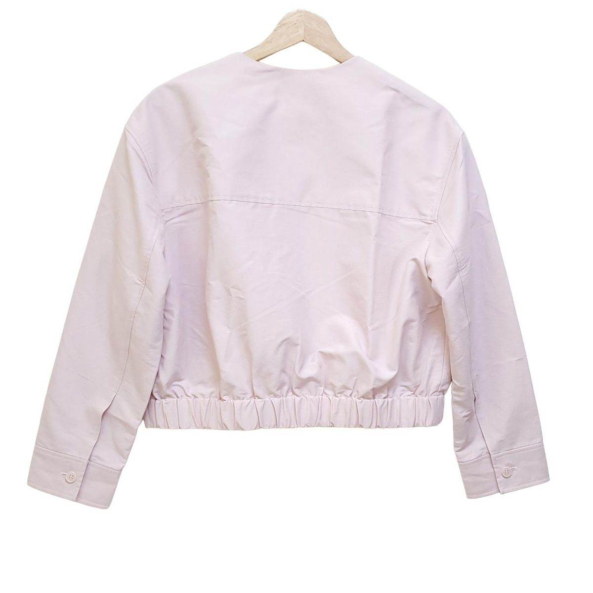theory luxe セオリーリュクス ブルゾン サイズ38 M レディース - ライトピンク 長袖 ジップアップ ショート丈 春 秋