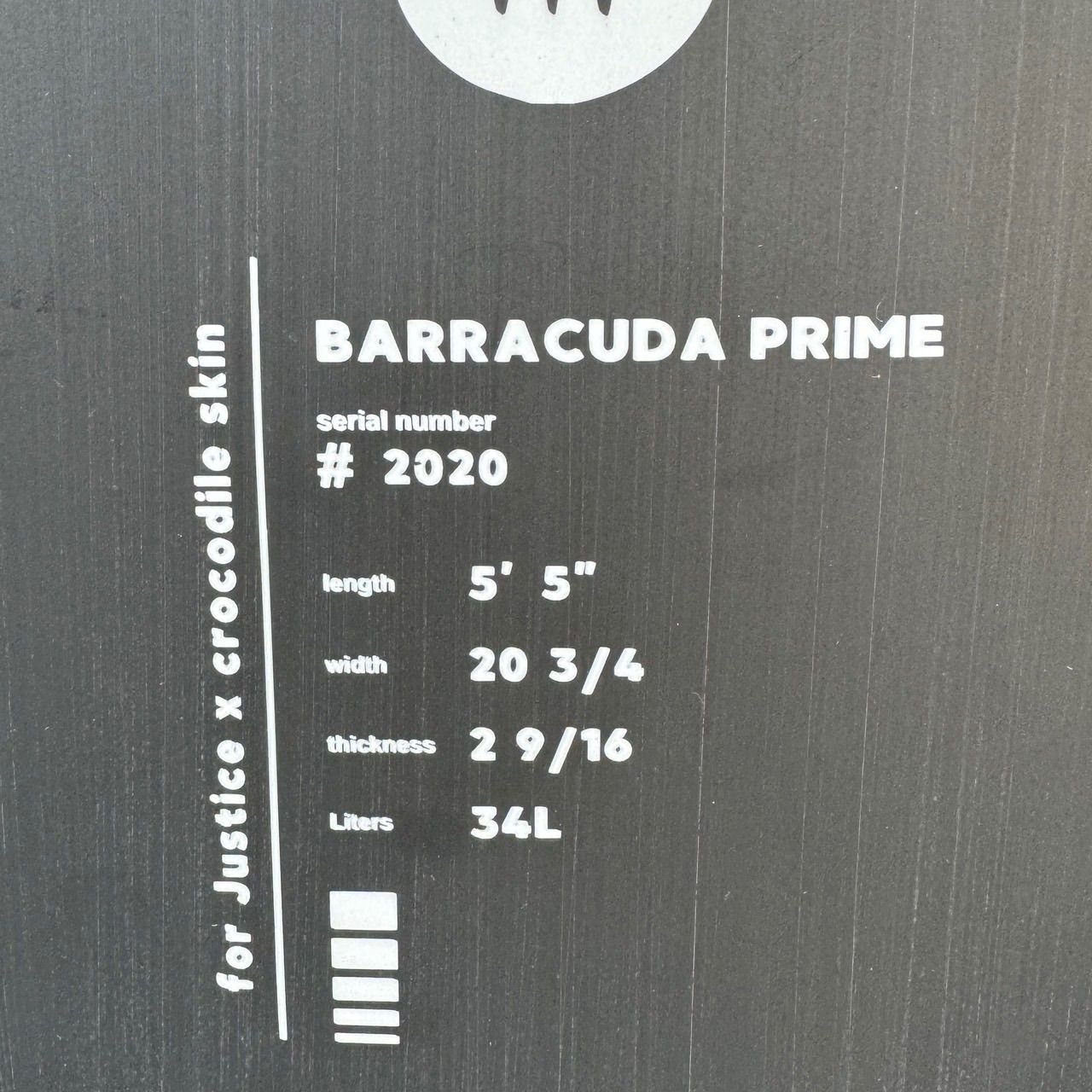 2Rのみ使用 JUSTICE ジャスティス BARRACUDA PRIME バラクーダ