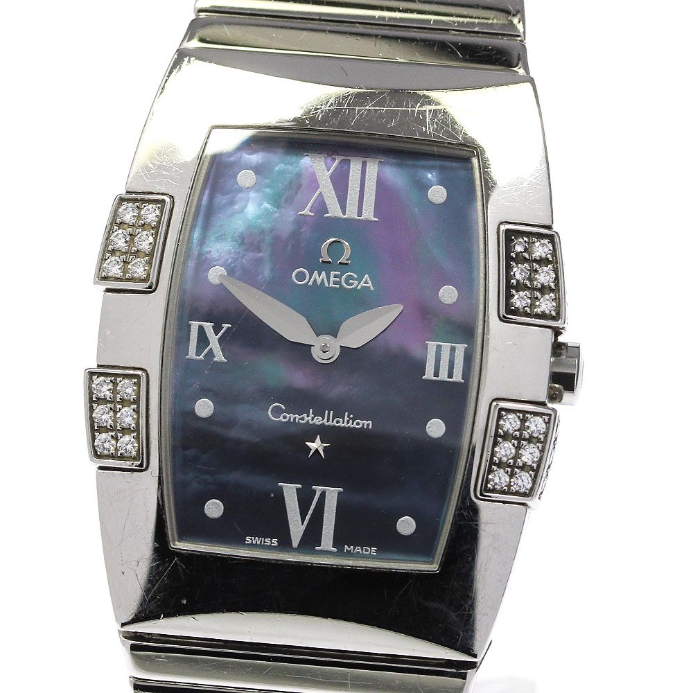 オメガ コンステレーション クアドレラ ダイヤベゼル 腕時計 ウォッチ 腕時計