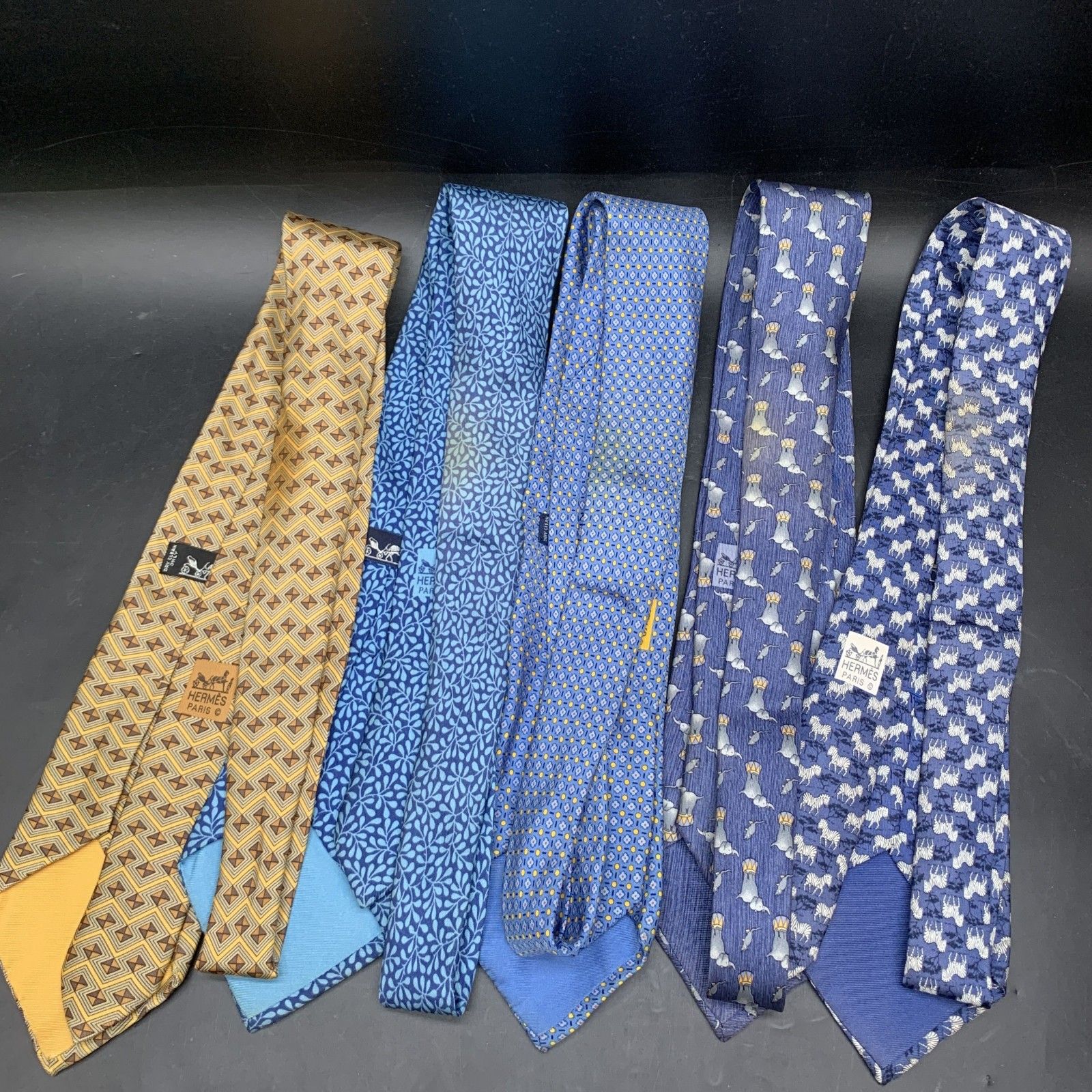 正規品　エルメス　ネクタイ4本セッ美品 楽天市場】HERMES エルメス アニマル柄 ネクタイ シルク