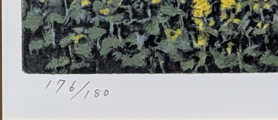 真作】澁澤卿「香霧夕照」【直筆サイン】【リトグラフ】 真作】【直筆