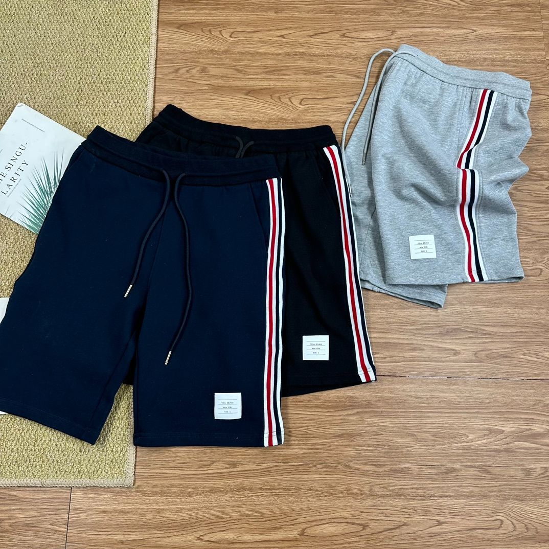 Thom Browne トムブラウン ハーフパンツ メンズ ショットパンツ ブラック グレー ネイボー ストライプ 並行輸入品 - メルカリ