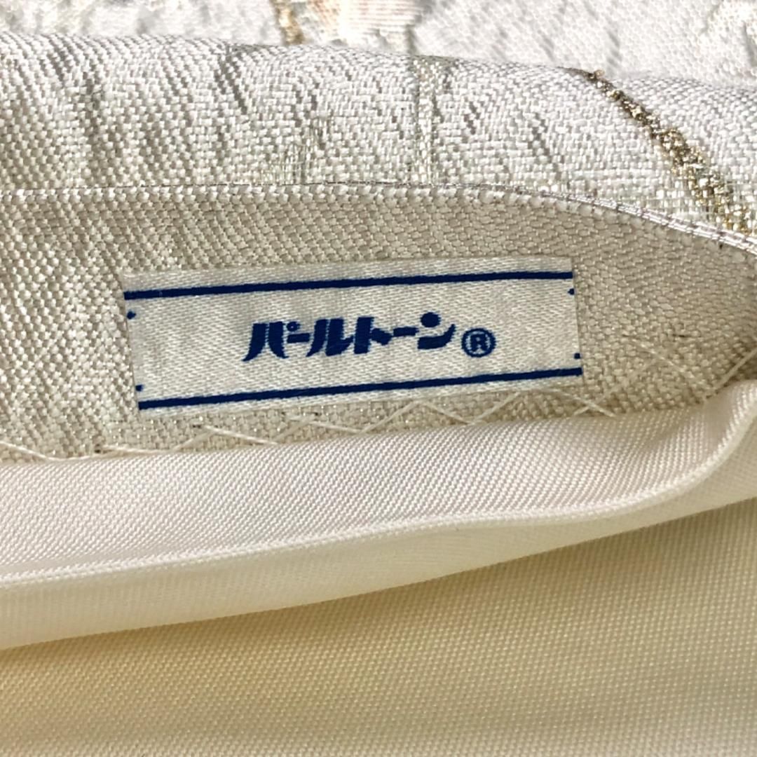 市松模様　辻ヶ花　藤の花　銀糸　金糸　袋帯　着物　032a p 市松模様 辻ヶ花 藤の花 銀糸 金糸 袋帯 着物 032a p