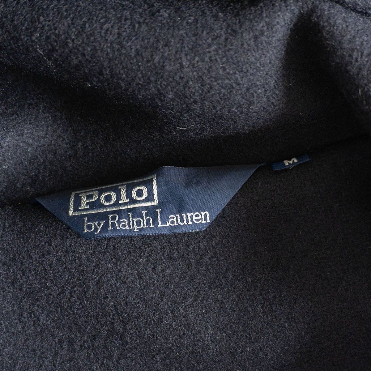 美品 90s ポロ ラルフローレン ウール ダッフル コート M ブラック 黒 POLO RALPH LAUREN(ポロラルフローレン) / ダッフルコート/M