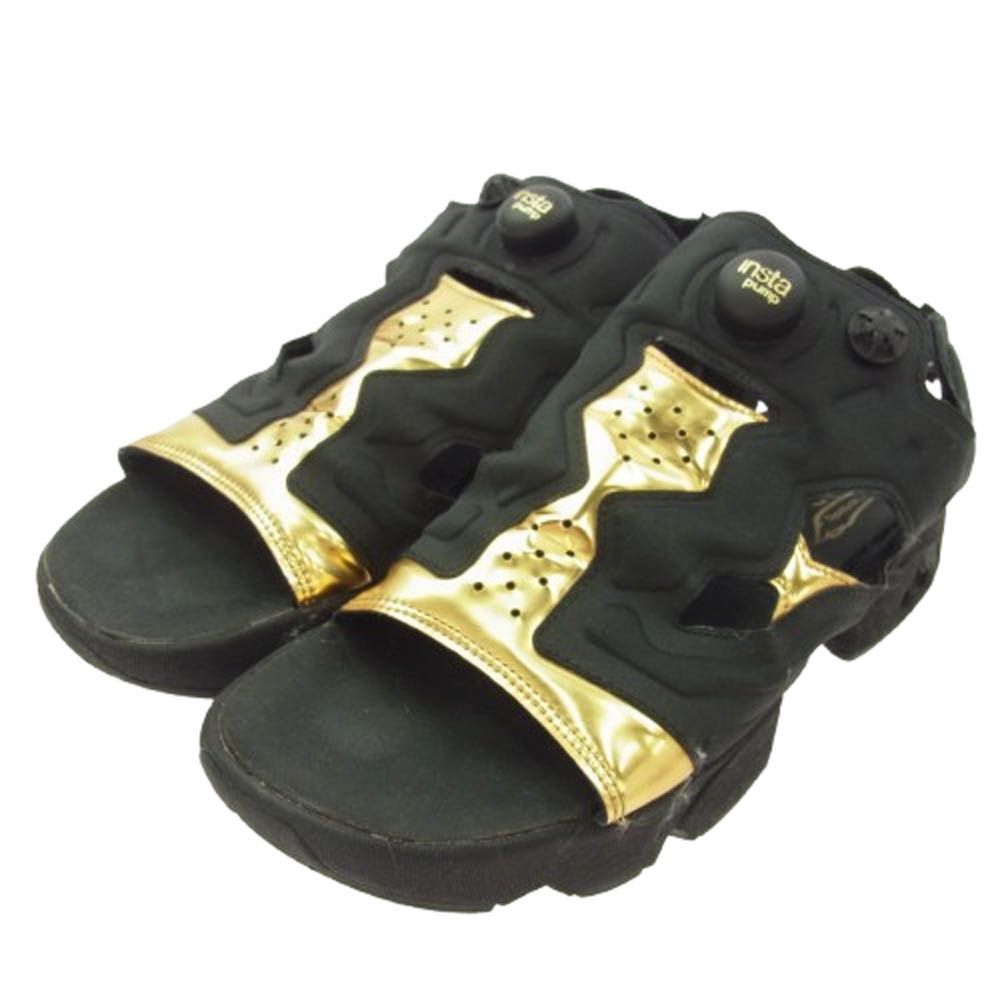 Reebok リーボック BD3184 INSTA PUMP FURY SANDAL MAG インスタポンプ フューリー マグ サンダル ブラック ゴールド ブラック系 27cm【中古】