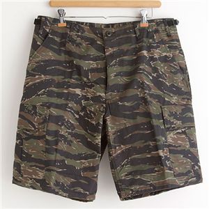 アメリカ軍 BDU カーゴショートパンツ 迷彩服パンツ XSサイズ タイガー 