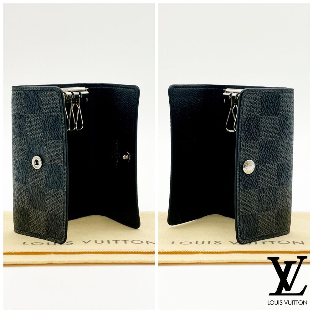 新品未使用　ルイヴィトン　ミュルティクレ　キーケース　ダミエ　グラフィット　黒 楽天市場】ルイヴィトン 6連キーケース ダミエグラフィット