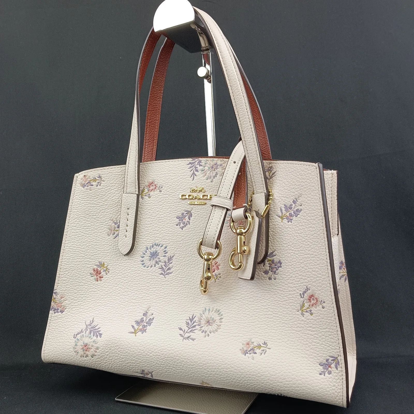 COACH B A-1 コーチ 69431 レザー ロゴメタル ゴールド金具 2way ショルダーベルト付 ハンドバッグ 手提げ トート 婦人鞄