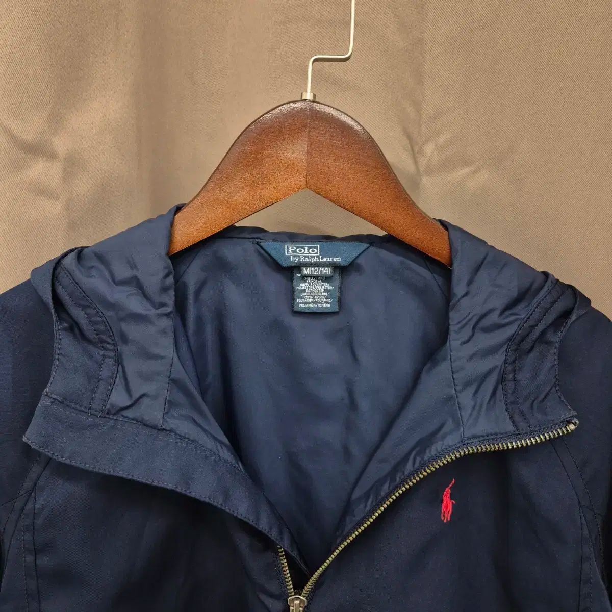 ポロ Ralph Lauren ラルフローレン ネイビー フード ウィンドブレーカー