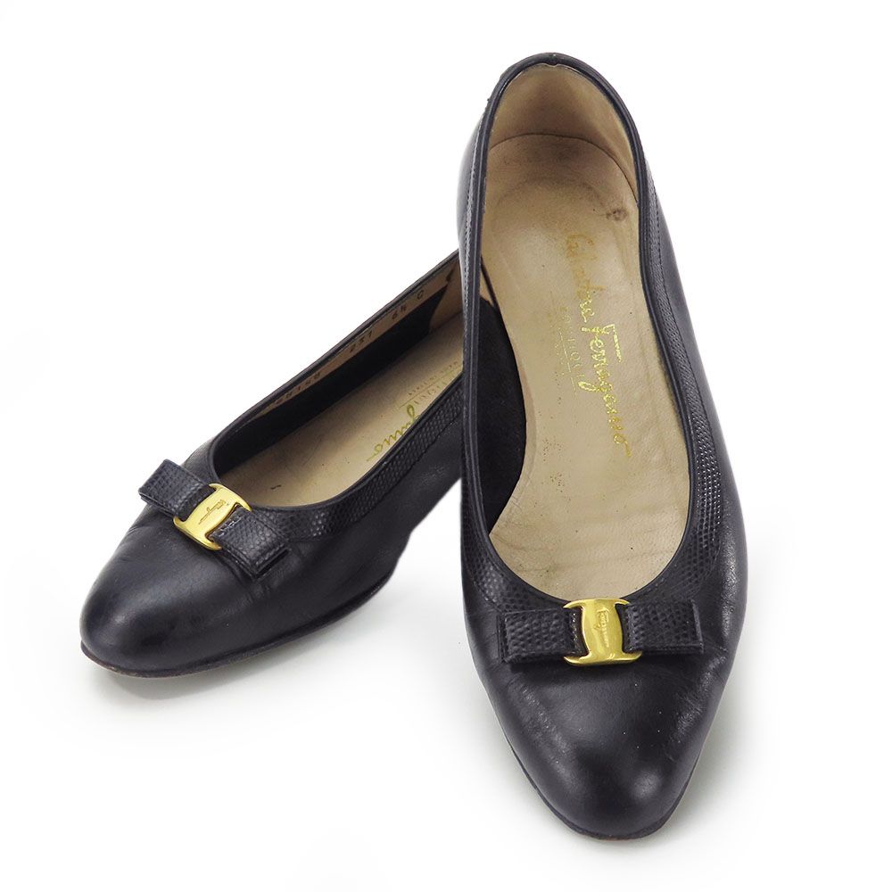 フェラガモ ローファー ヒール 6 1/2（Salvatore Ferragamo