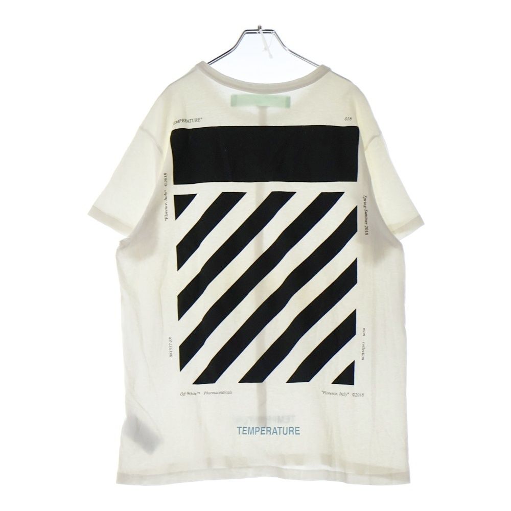 Off-White Diag プリント Tシャツ OFF-WHITE (オフホワイト) 18SS DIAG TEMPERATURE S/S TEE