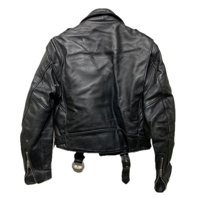 HARLEY-DAVIDSON ライダースジャケット レザージャケット アウター 牛革 ベルト フルジップ アメカジ 古着