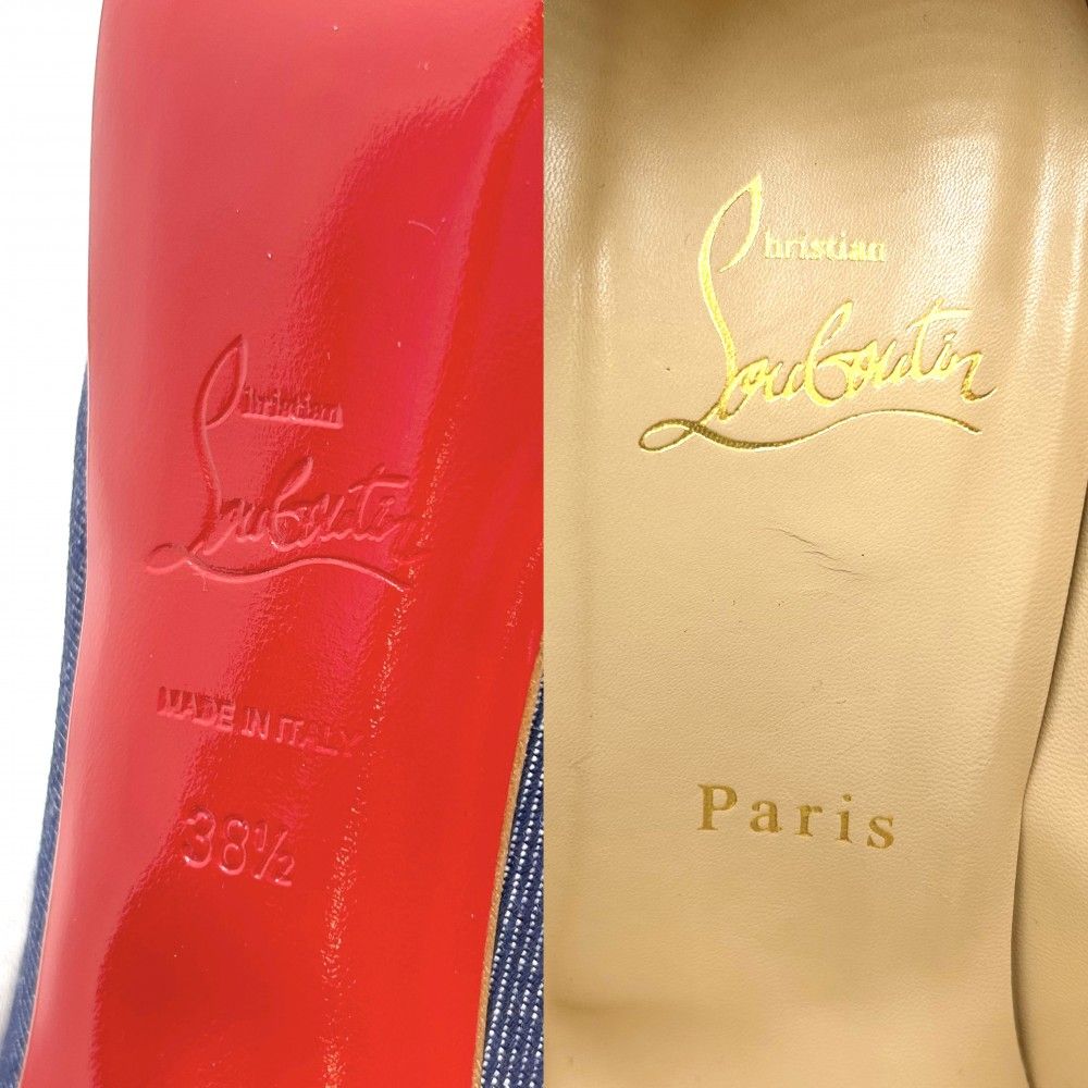クリスチャンルブタン パンプス レディース ハイヒール オープン