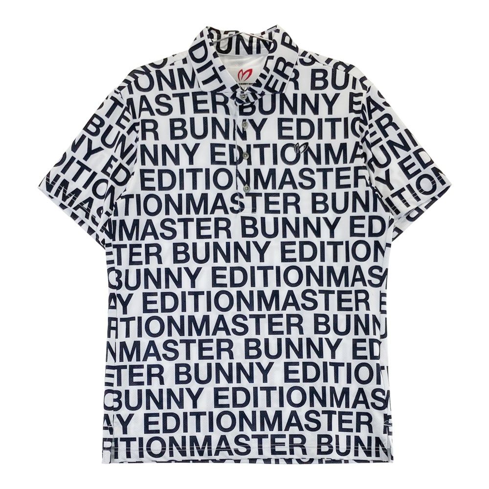 美品☆MASTER BUNNY EDITION☆2024袖裾リブポロ 4(M)白 サイズ：4 MASTER BUNNY EDITION マスターバニーエディション 2024年
