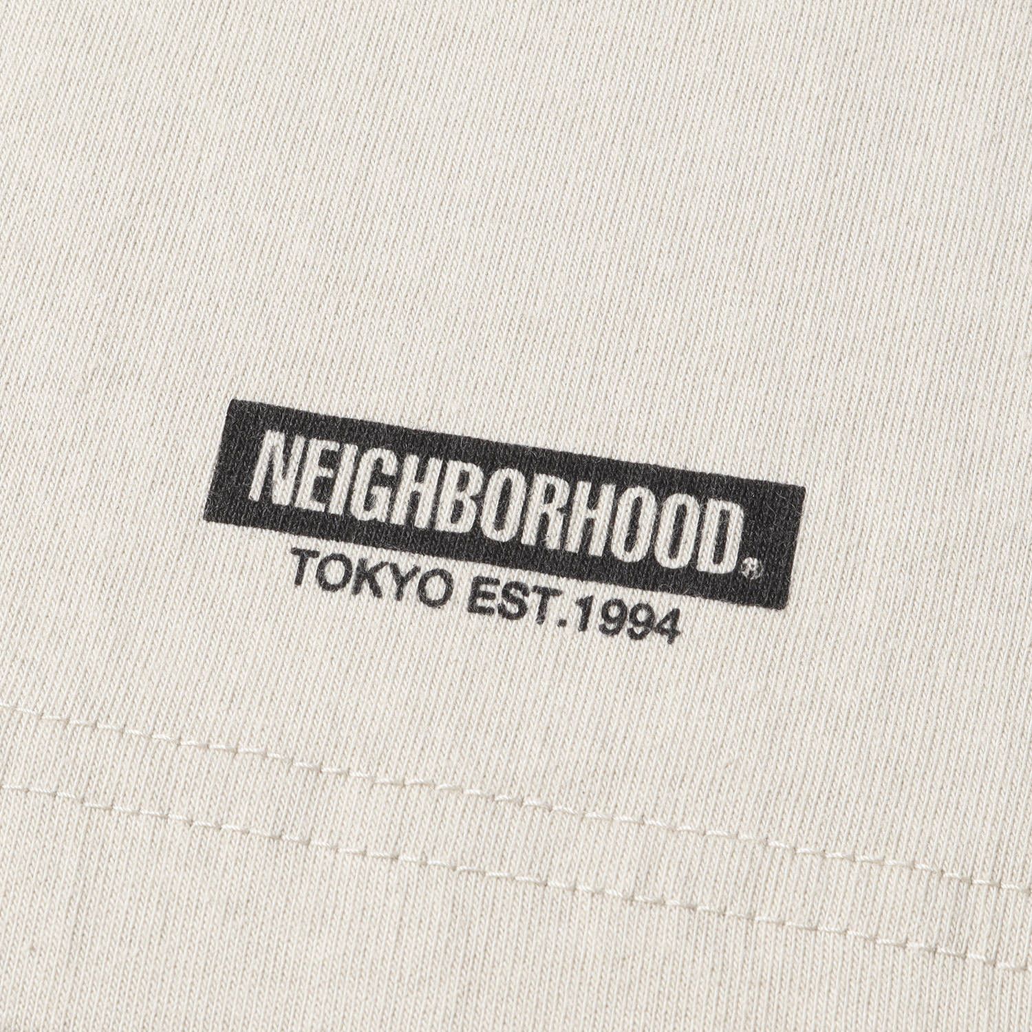 NEIGHBORHOOD ネイバーフッド Tシャツ サイズ:L 22SS ブランドロゴ クルーネック ロングスリーブ Tシャツ NH-7  C-TEE.LS ベージュ トップス カットソー 長袖 - メルカリ