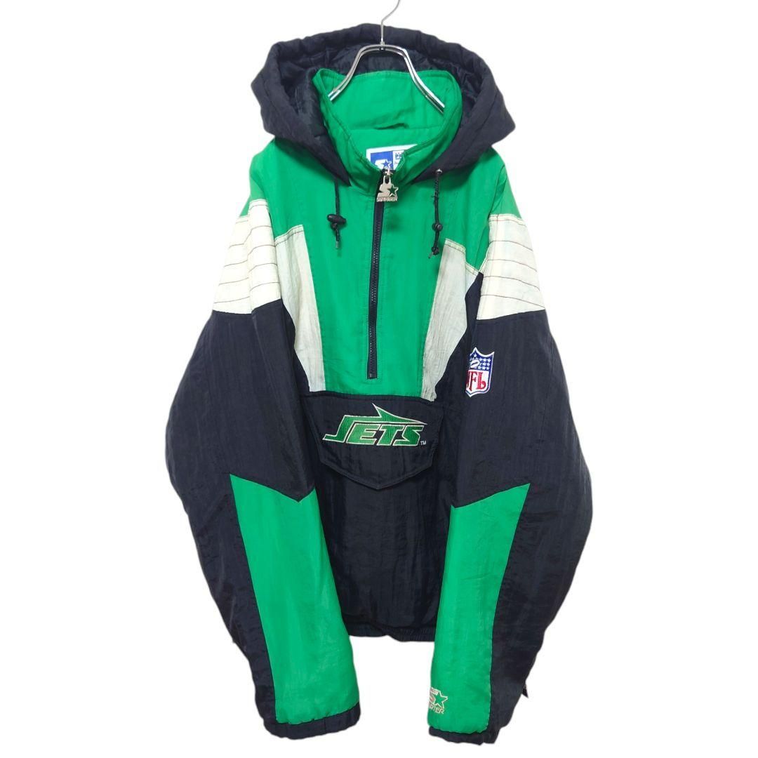 STARTER】90's JETS 中綿入り アノラックパーカー A-2579 節約 STARTER】90's JETS 中綿入り アノラックパーカー A-2579 節約