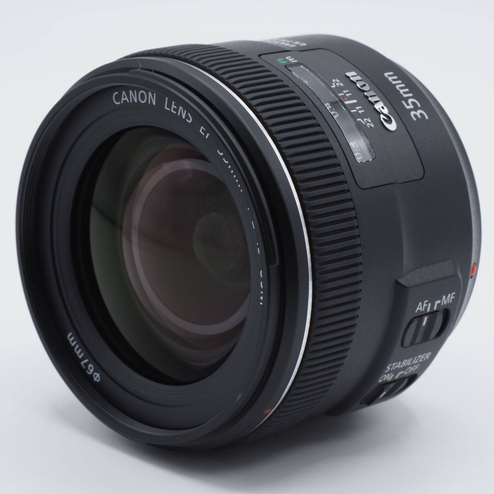 ☆新品級・フード付き☆ Canon キヤノン 単焦点レンズ EF35mm F2 IS ...
