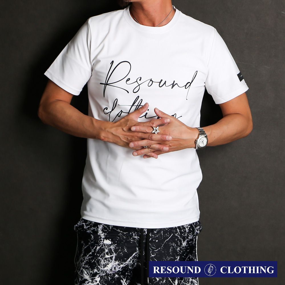 【RESOUND CLOTHING 】ID RUSH BASIC TEE - WHITE / ラッシュガード Tシャツ / RC32-T-012【メンズ】【送料無料】