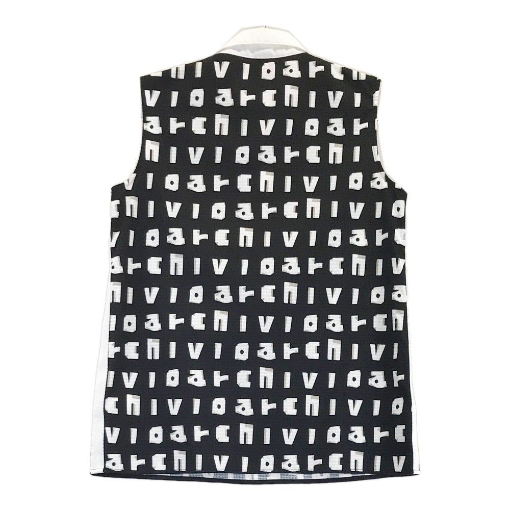 archivio アルチビオ　ノースリーブポロ38 サイズ：36 ARCHIVIO アルチビオ ; ノースリーブポロシャツ 総柄