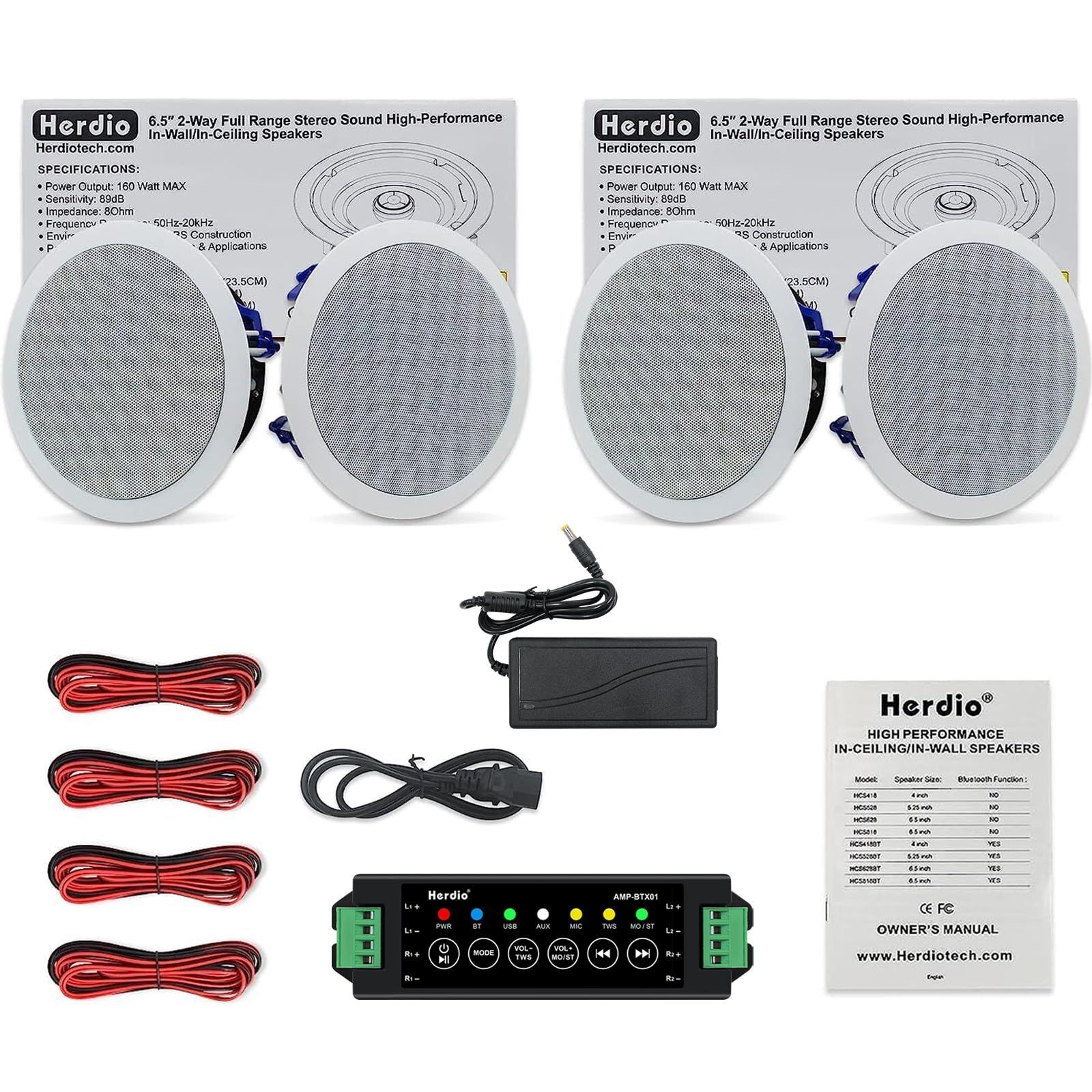 Elac - Debut IC-DT61-W カスタム天井ホームシアタースピーカー (Ea