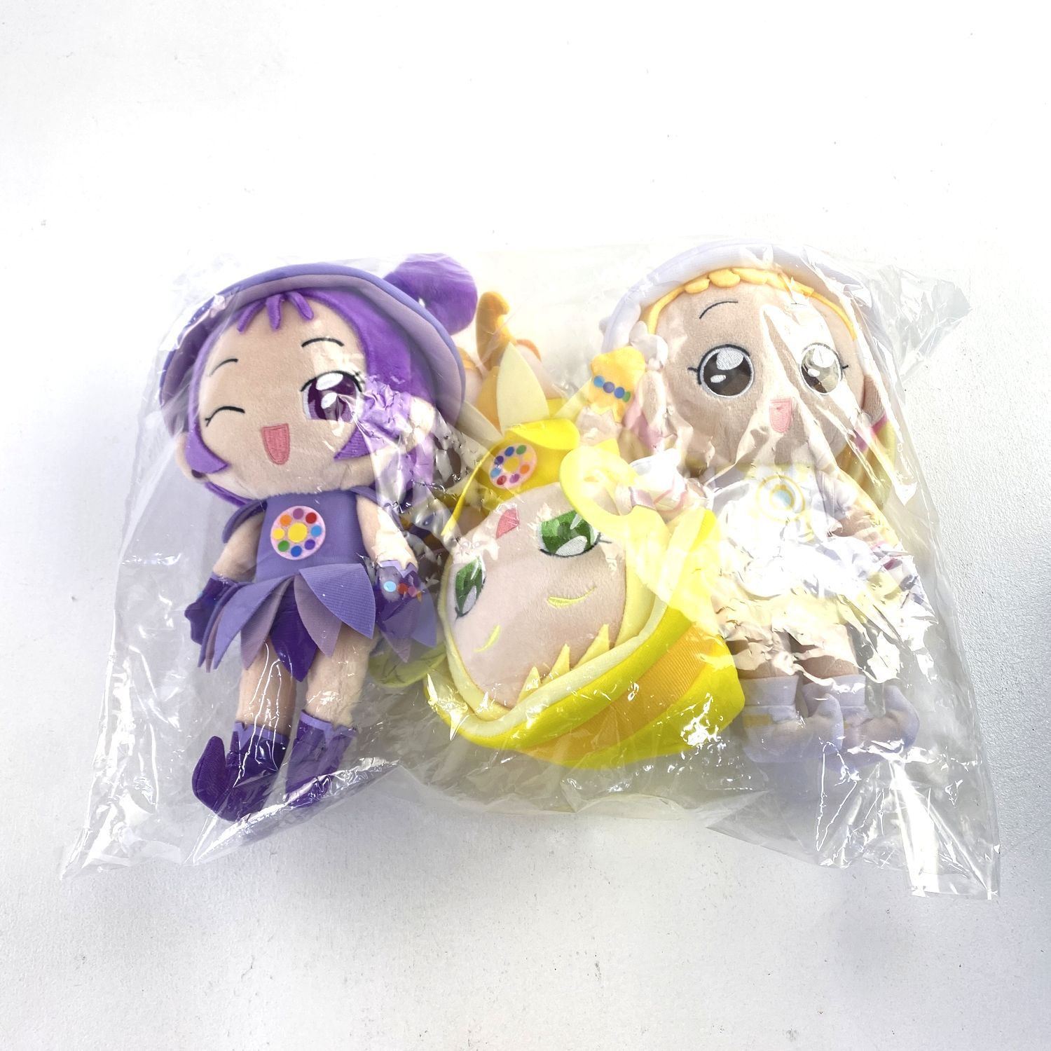 おジャ魔女どれみ25周年メモリアル展ぬいぐるみB おんぷ　ももこ　はな おジャ魔女どれみ25周年メモリアル展ぬいぐるみB おんぷ ももこ