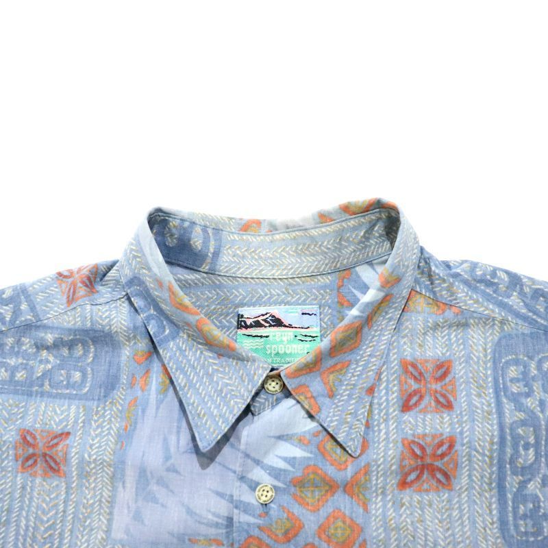 専用90sREYNSPOONER リバースプリントアロハシャツ サイズＬハワイ製 専用90sREYNSPOONER リバースプリントアロハシャツ サイズL