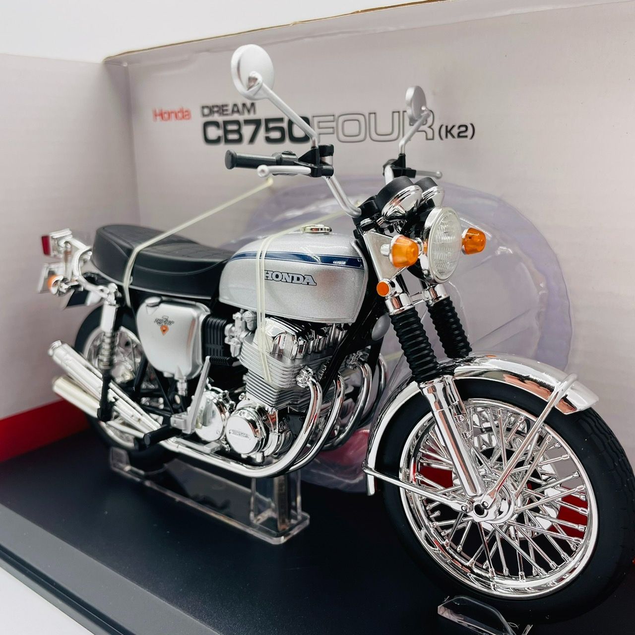 スカイネット 1/12 ホンダ ドリーム CB750FOUR K2 シルバー アオシマ フィギュア / Honda DREAM ダイキャスト  モーターサイクル - メルカリ