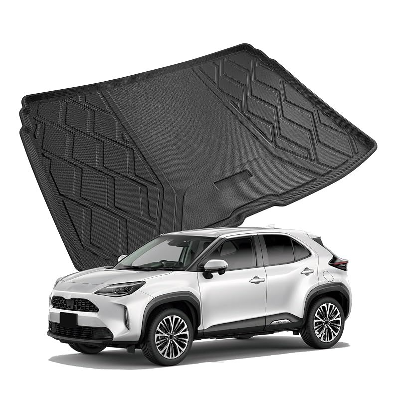 SKTU ラゲッジマット 「トヨタ ヤリスクロス 専用」トランクマット 一体型 防水シート 荷室マット TPE素材 防キズ 防水 防汚 滑り止め 多用途 ブラック