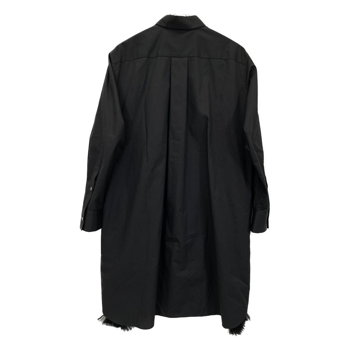  sacai サカイ SCW-114 ﾌﾞﾗｯｸ ｻｲﾄﾞｼﾞｯﾌﾟ ﾌﾟﾘｰﾂｼｬﾂ 2 その他 トップス