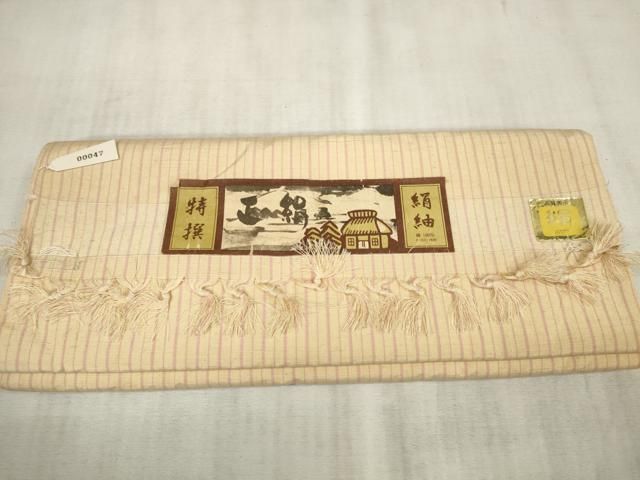 平和屋着物＊夏物 小紋 ちぢみ織 反物 着尺 墨色 未使用 DAAW7551zzz