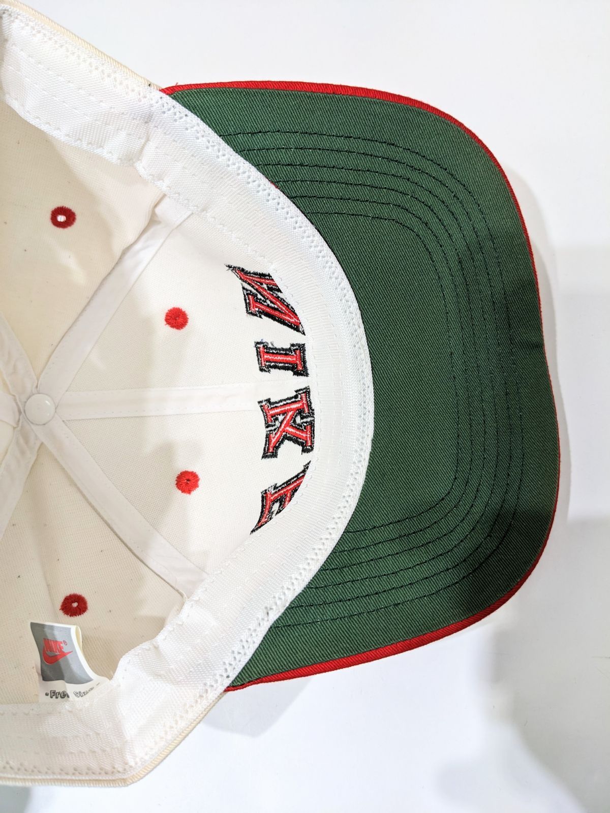 デッドストック 90s NIKE ナイキ ベースボール キャップ 帽子 刺繍 