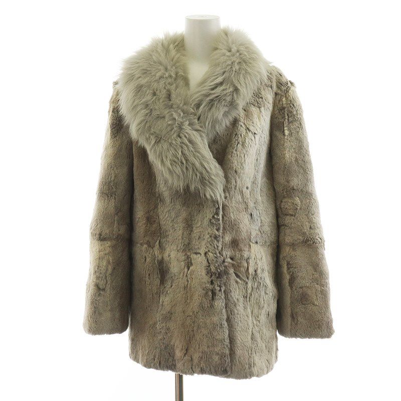 ルピアンファーズ Lupian furs ラビット ファー コート 毛皮 ミドル