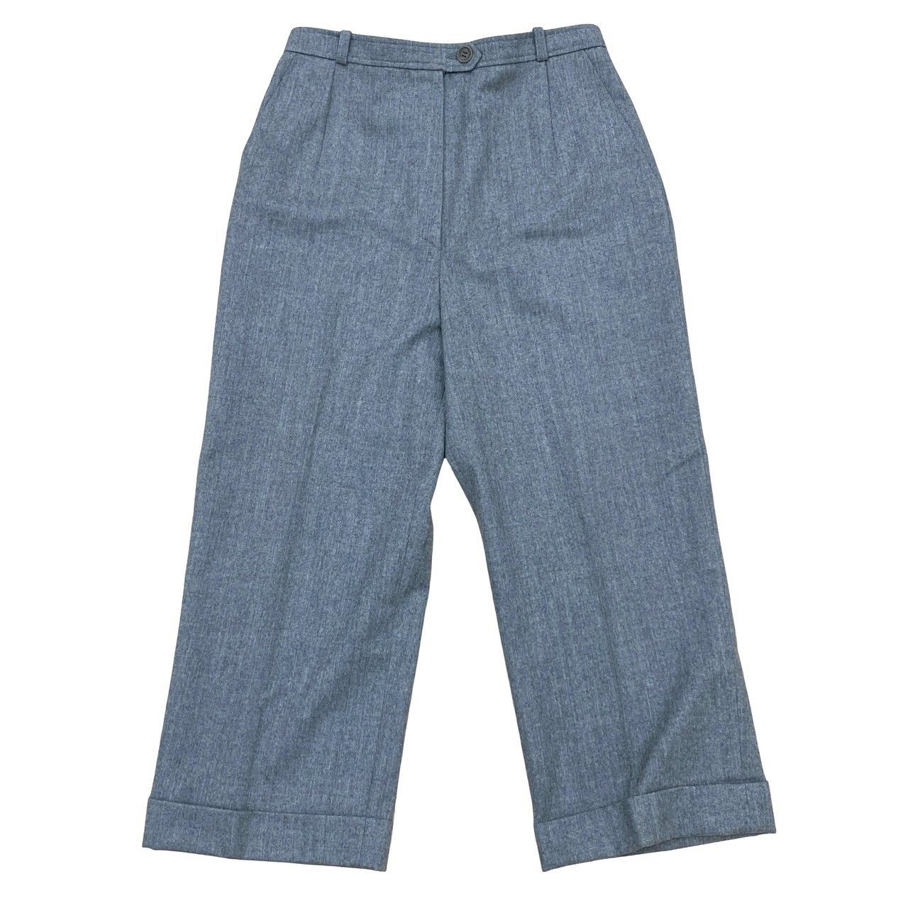 HERMES エルメス ウール パンツ サイズ40 ボトムス レディース グレー 28161