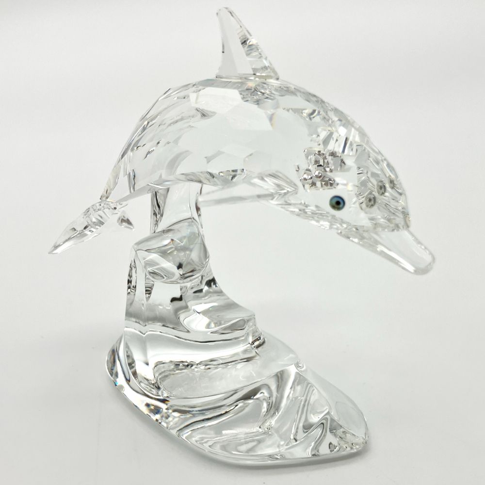 スワロフスキー SWAROVSKI ドルフィン オブジェ 置物 190365