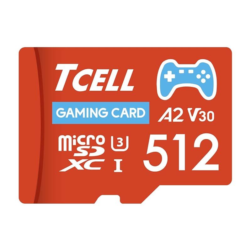 Nintendo Switch 動作 済 TCELL ゲーミング 512GB 台湾製 メモリーカード microSDカード microSDXC A2 USH-I U3 V30 読み込み100MB|秒 書き込み80MB|秒 アダプター付き ゲーム機用 対 0