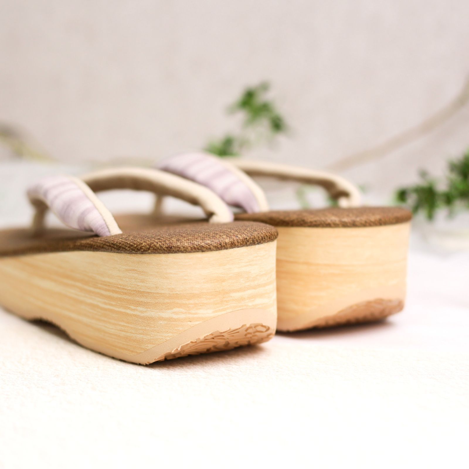 草履 新品・未使用 カレンブロッソ Calen Blosso 菱屋 ブラウン 