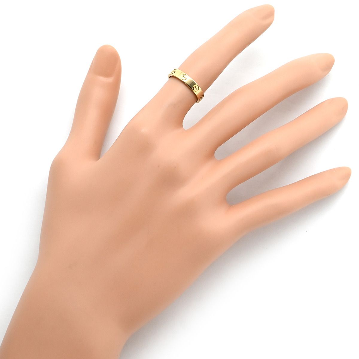 カルティエ K18PG リング ミニラブ 49号 中古カルティエ 指輪 ミニラブ