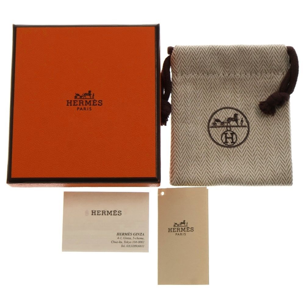 HERMES (エルメス) AS DE COUER アスドゥクール ハートピアス オレンジ  