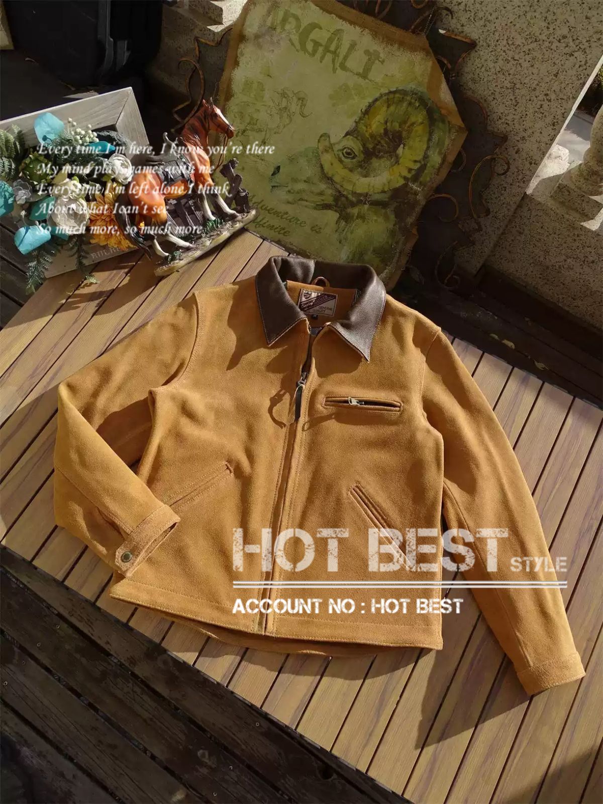 1.2mm カウスエード 1930s トラッカースタイル シングルライダース ギフト メンズ 革ジャン レザージャケット 牛革